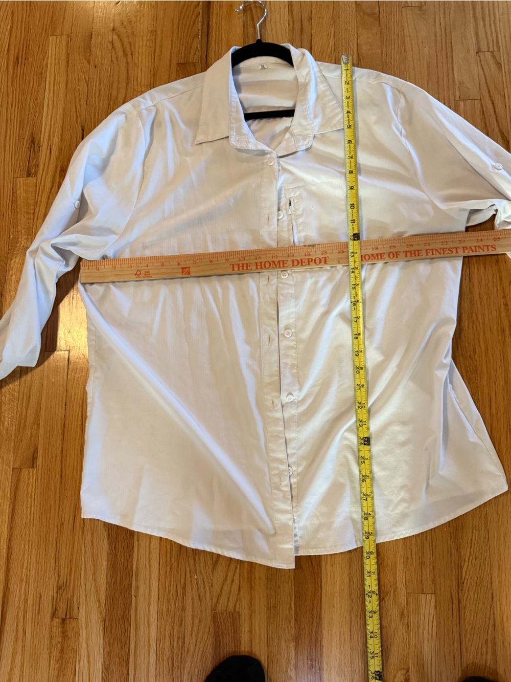 White Womenโs Button-Down Shirt